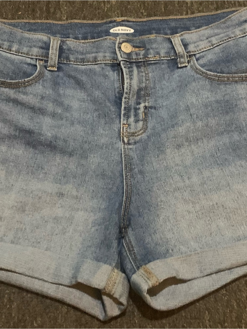 Women Old Navy Cuffed Denim Shorts Sz.14